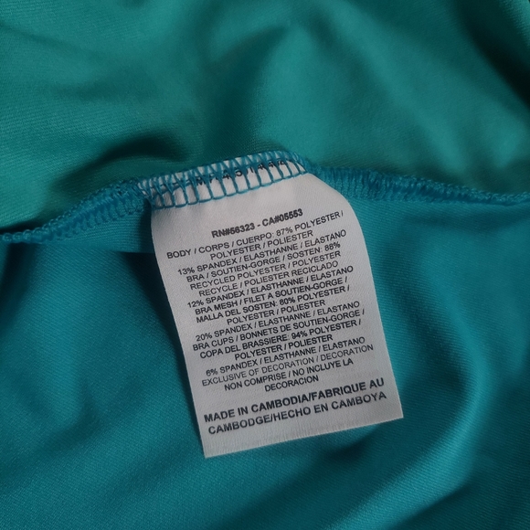 Nike Tennis Racerback Tank Top Turquoise Size Small - Picture 7 of 8
